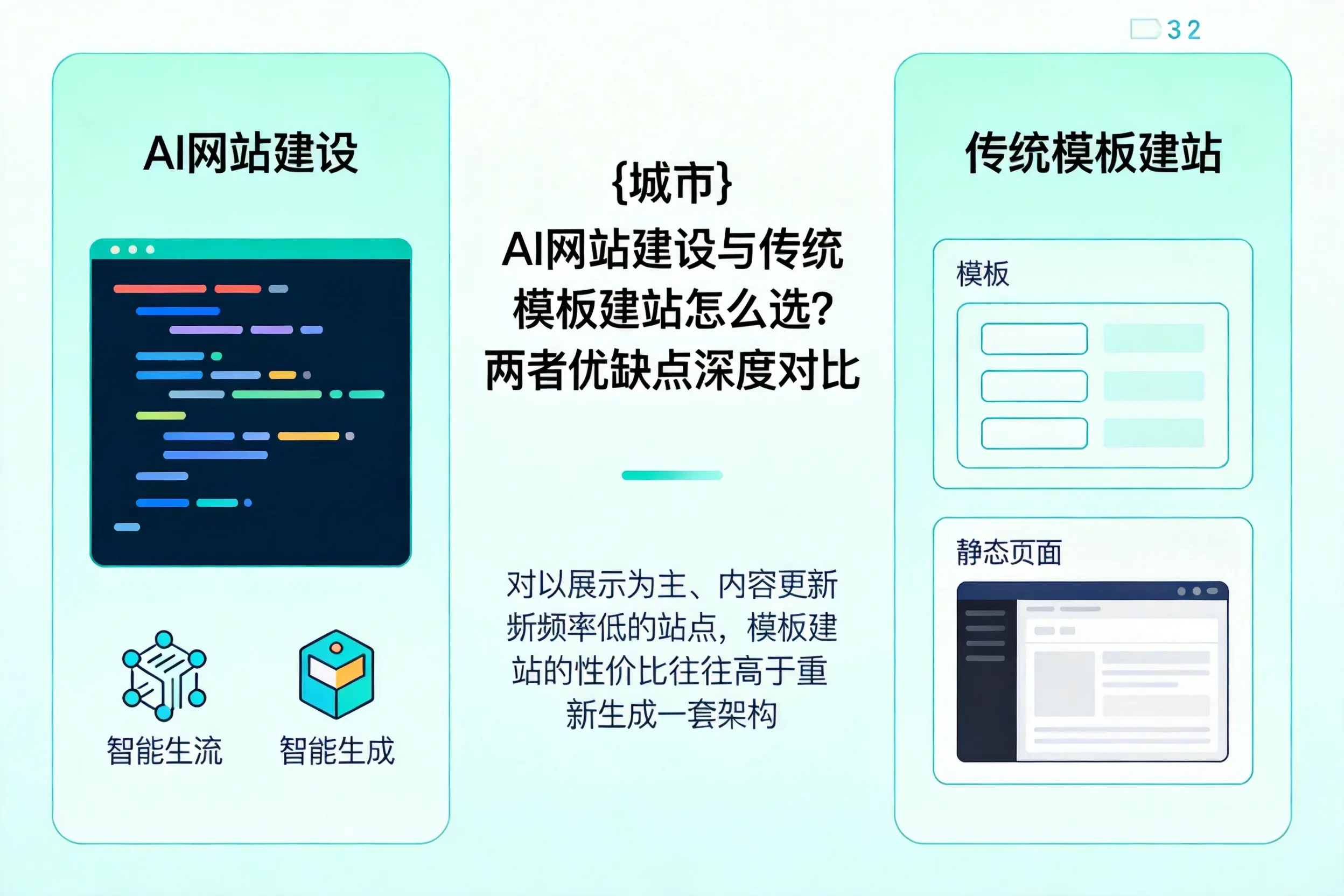 榆林AI网站建设与传统模板建站怎么选？两者优缺点深度对比