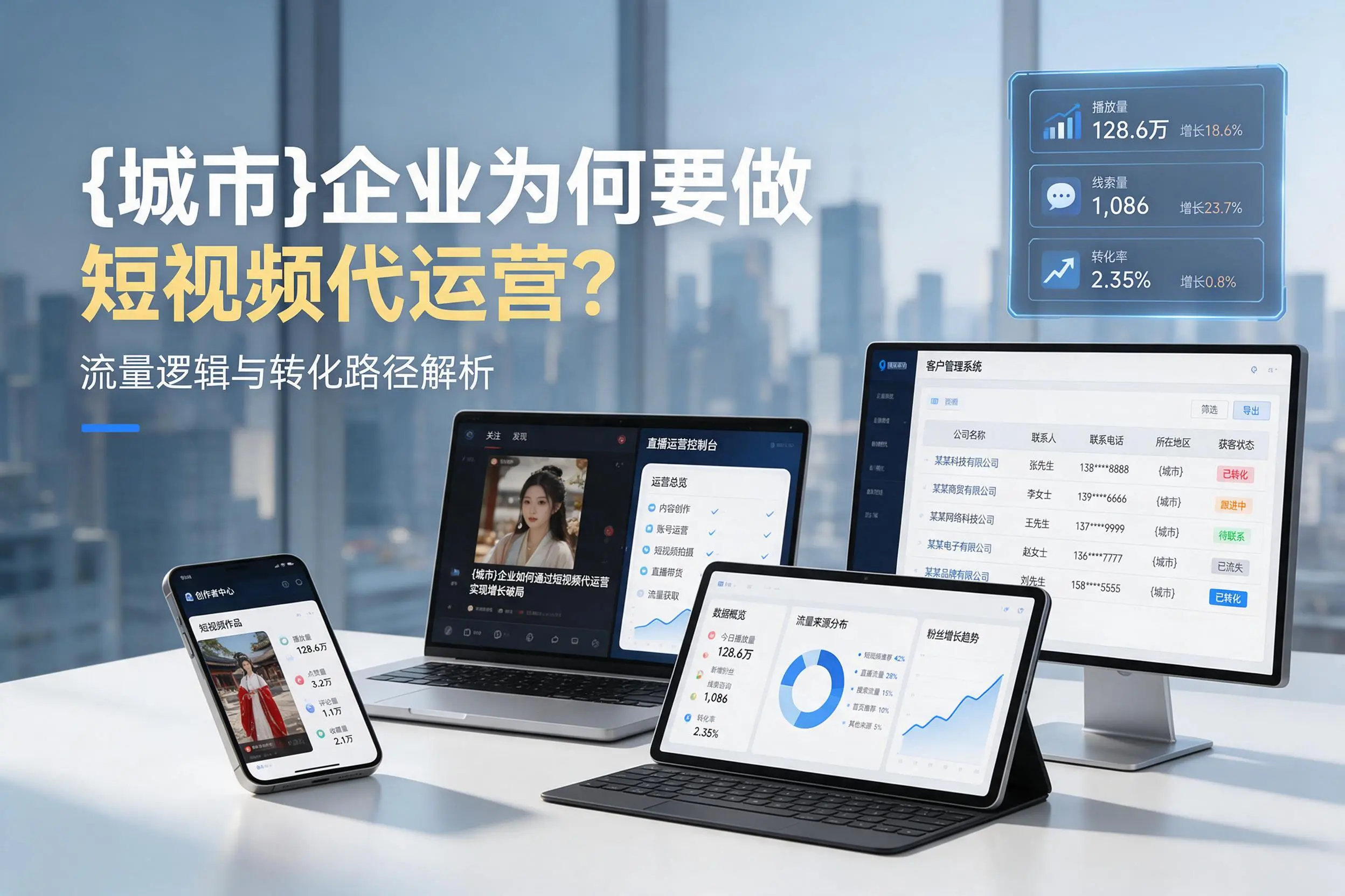 榆林企业为何要做短视频代运营?流量逻辑与转化路径解析