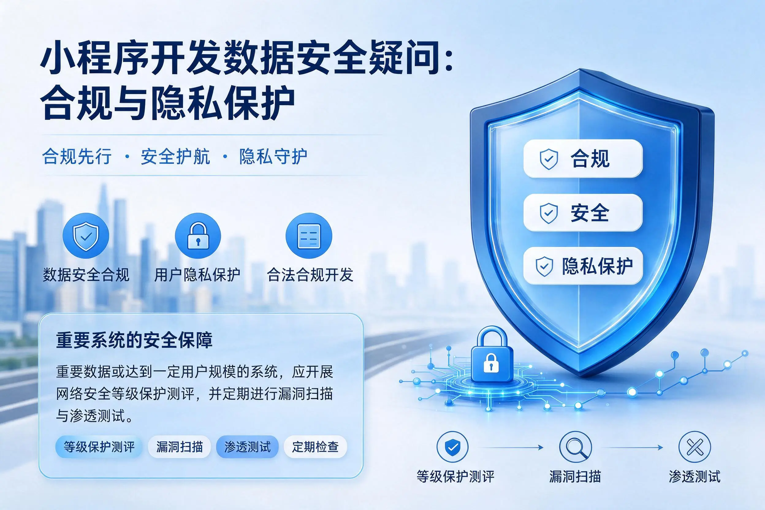 榆林小程序开发数据安全疑问:合规与隐私保护