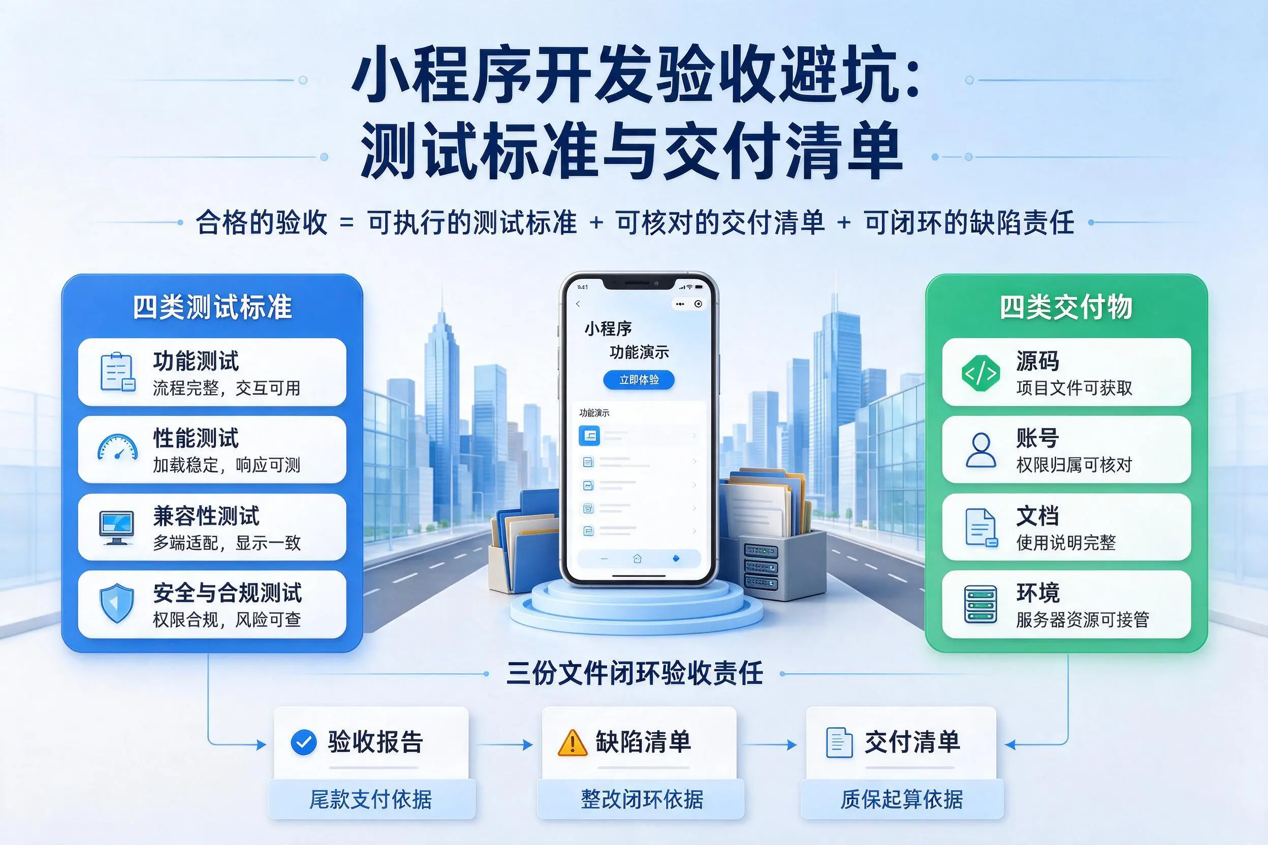 榆林小程序开发验收避坑：测试标准与交付清单