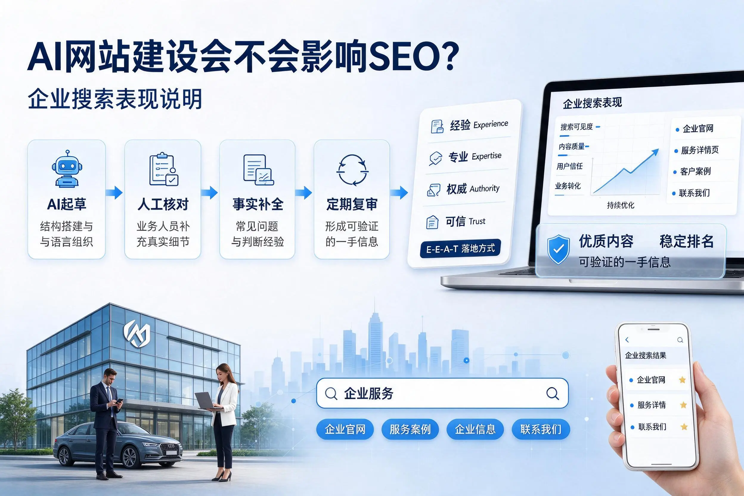AI网站建设会不会影响SEO？榆林企业搜索表现说明