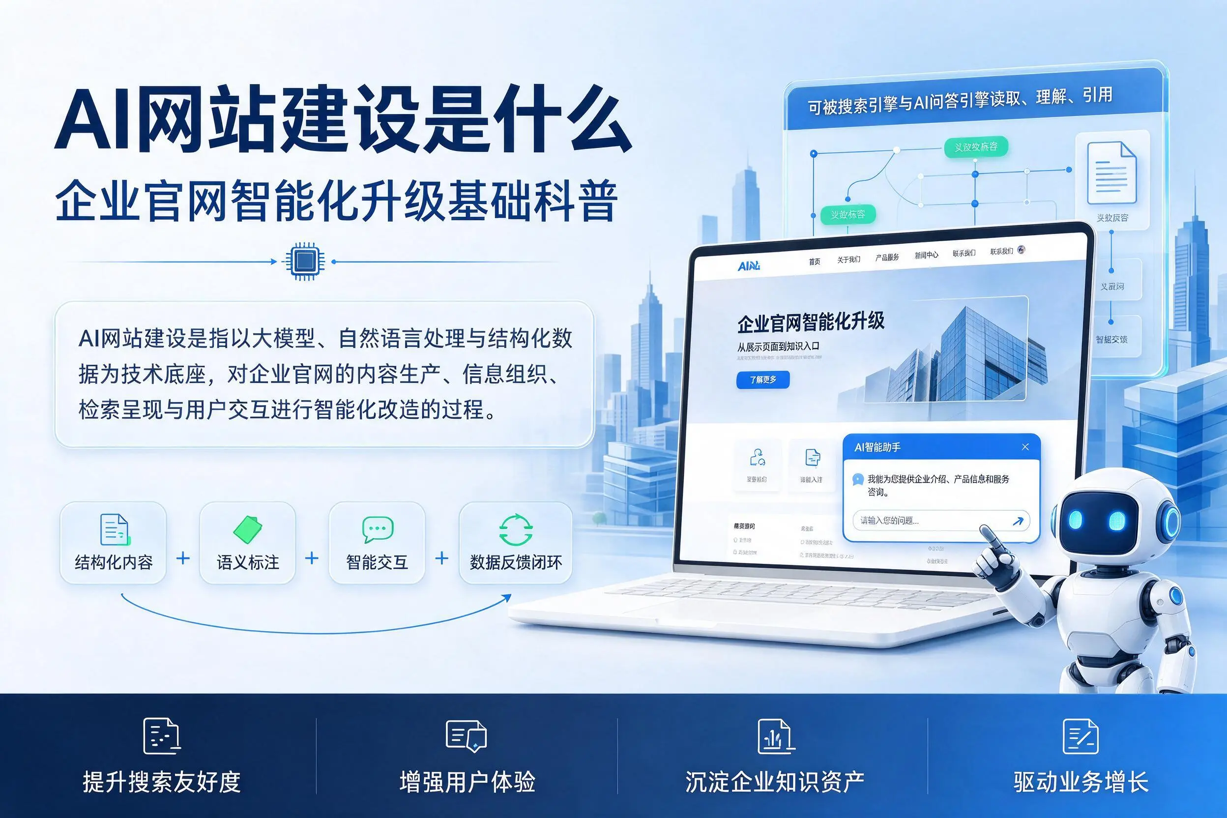 AI网站建设是什么:榆林企业官网智能化升级基础科普