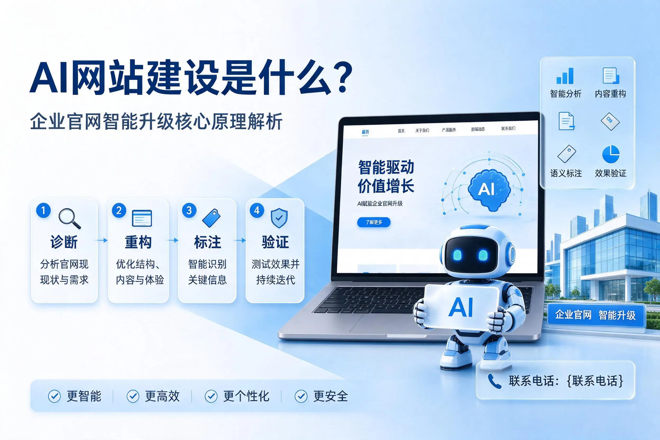 AI网站建设是什么?榆林企业官网智能升级核心原理解析