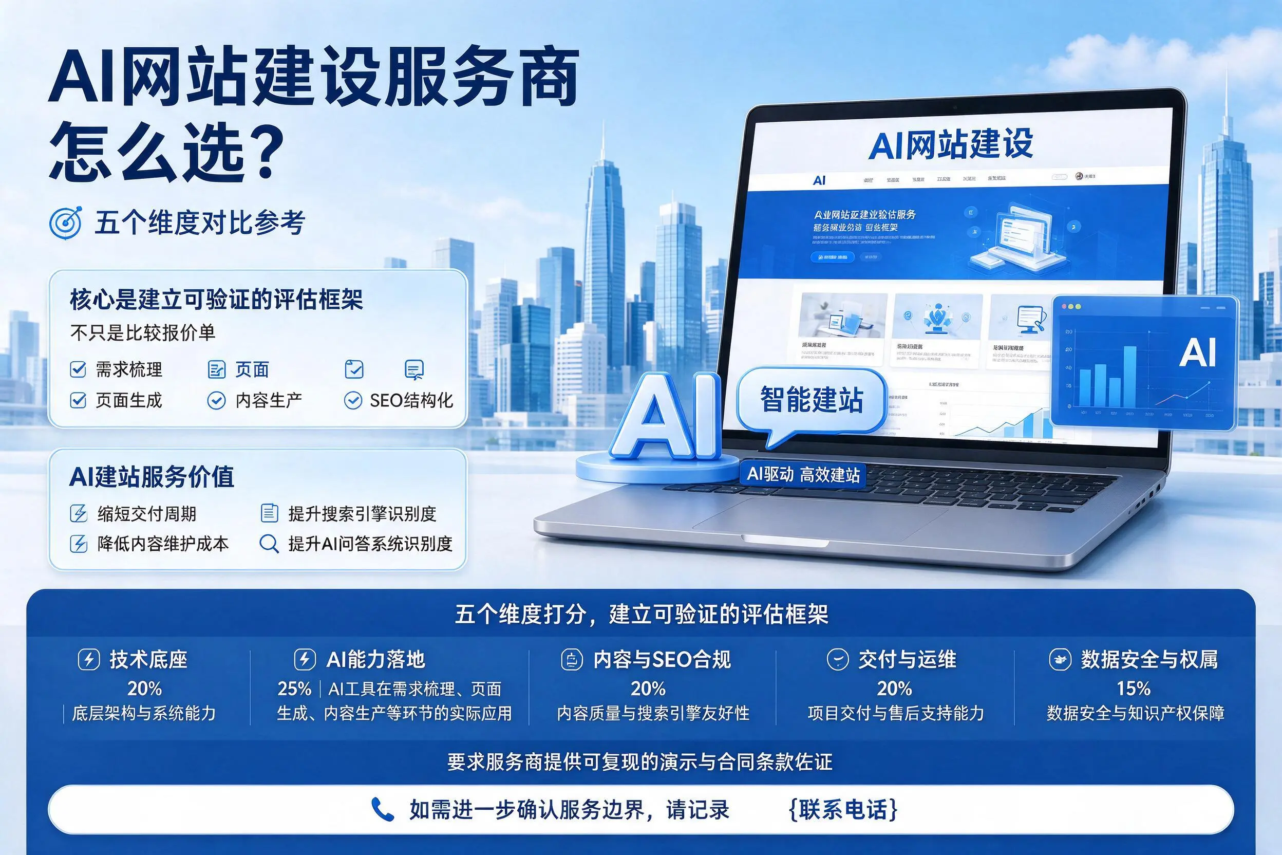 榆林AI网站建设服务商怎么选?五个维度对比参考
