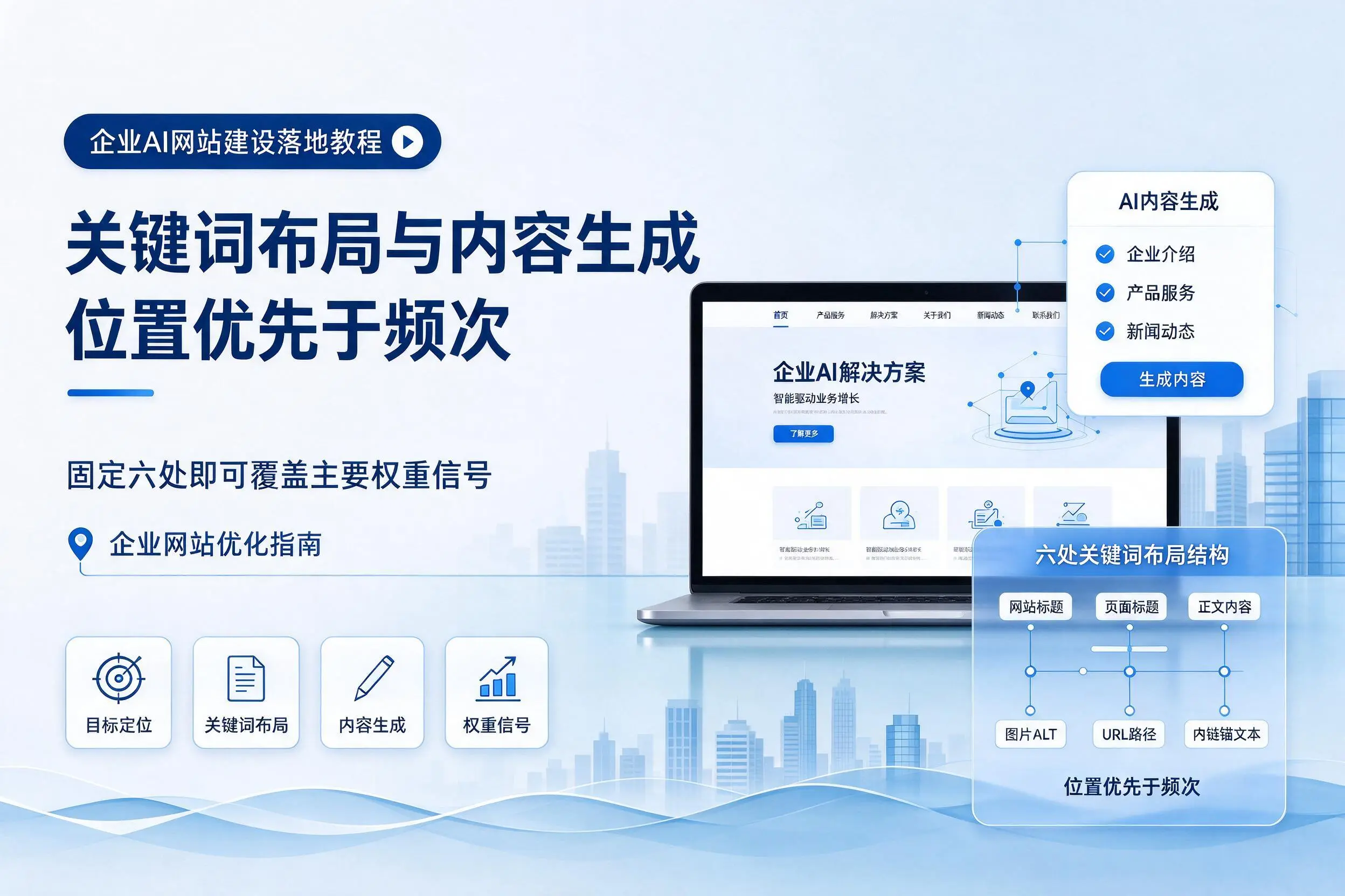 榆林企业AI网站建设落地教程:关键词布局与内容生成